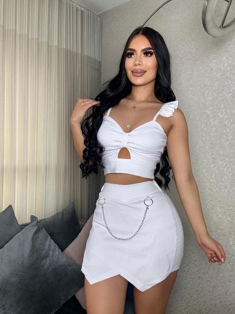 Conjunto Blusa y faldashort