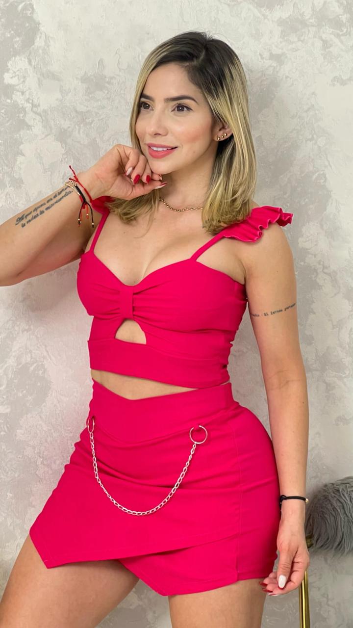 Conjunto Blusa y faldashort