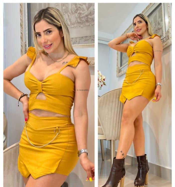 Conjunto Blusa y faldashort