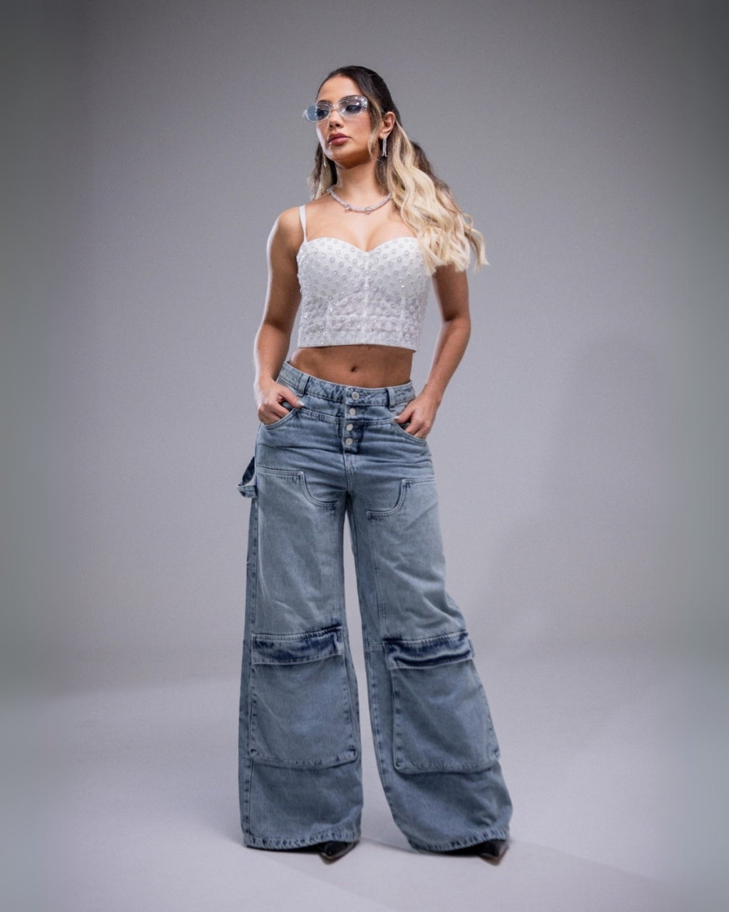 Gray helmet for bikers