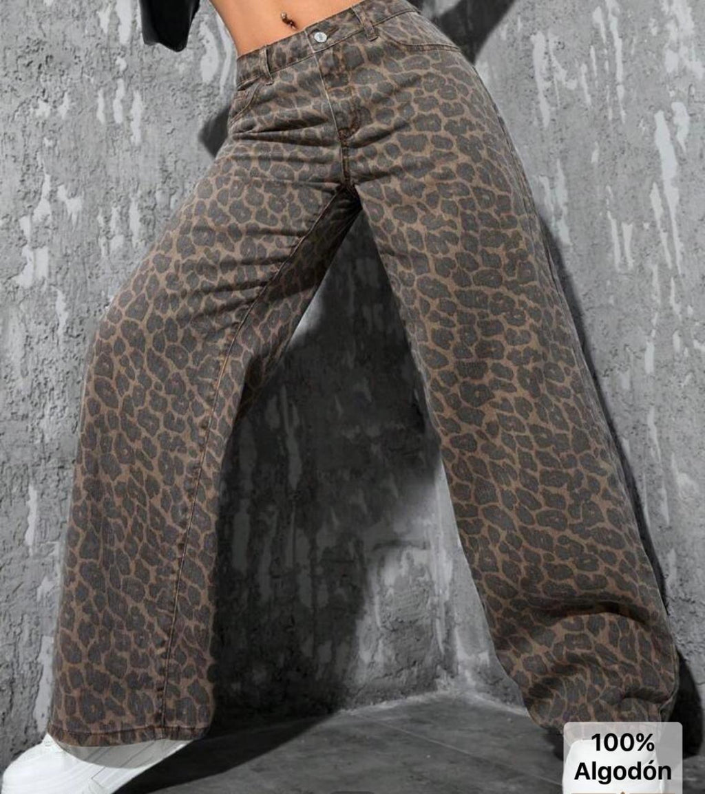 Pantalón Oversize Leopardo