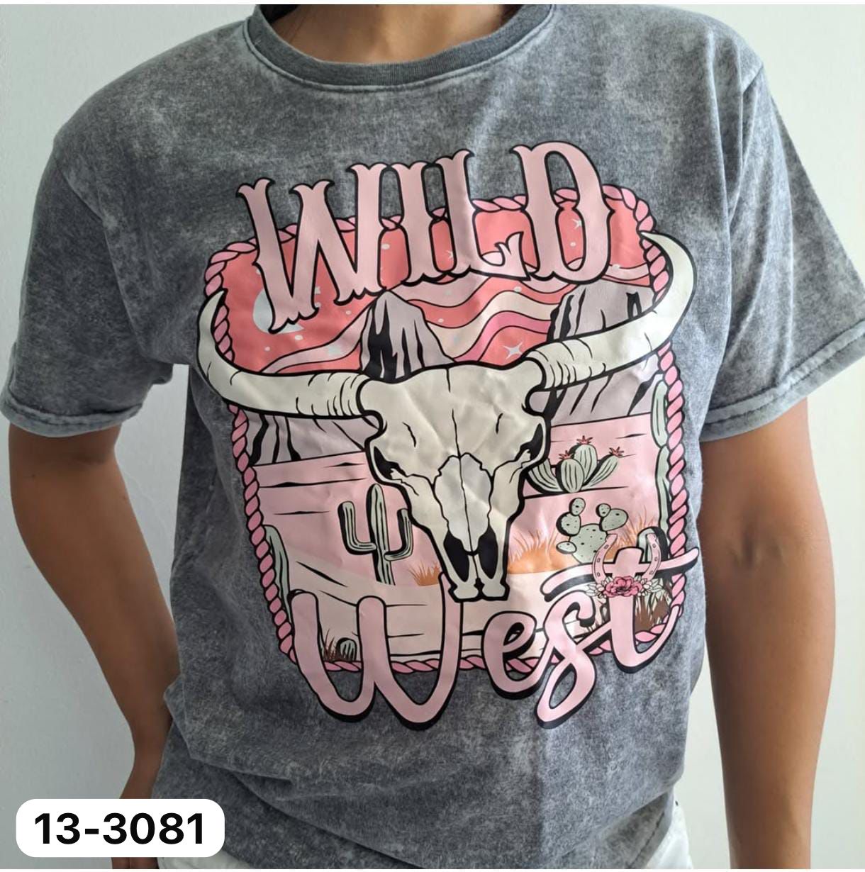 Camiseta Estampado Vaquero 13-3081