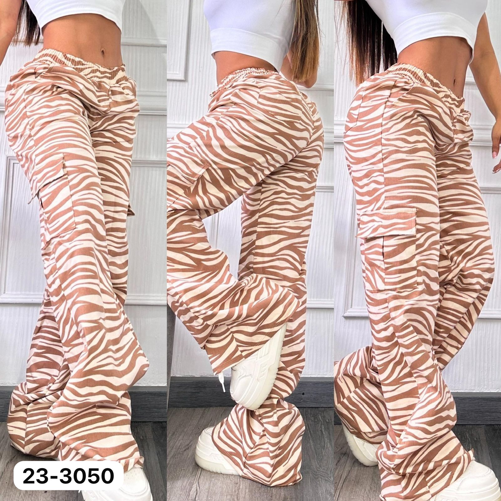 Pantalón Cargo Animal Print 23-3050