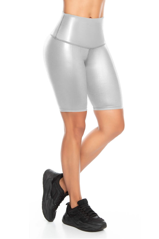 Biker Efecto Cuero Gris