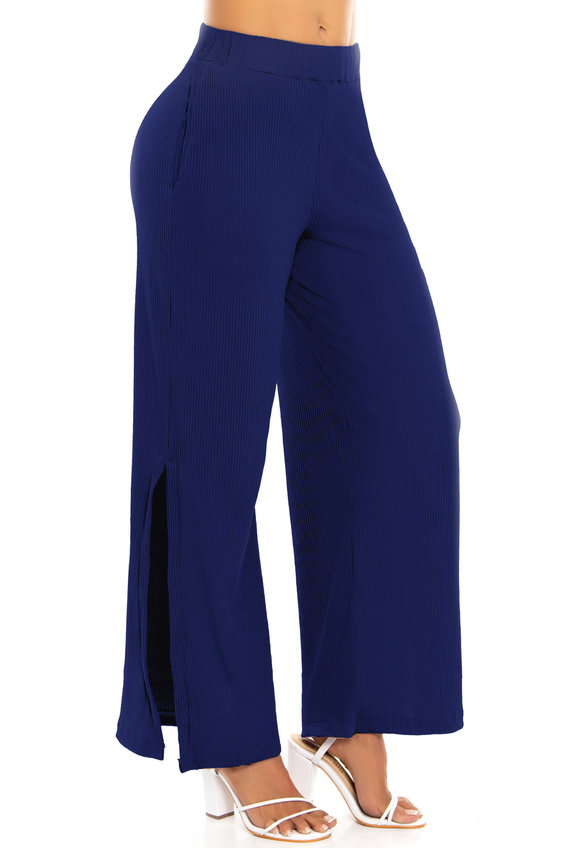 Pantalón Palazzo Azul Oscuro