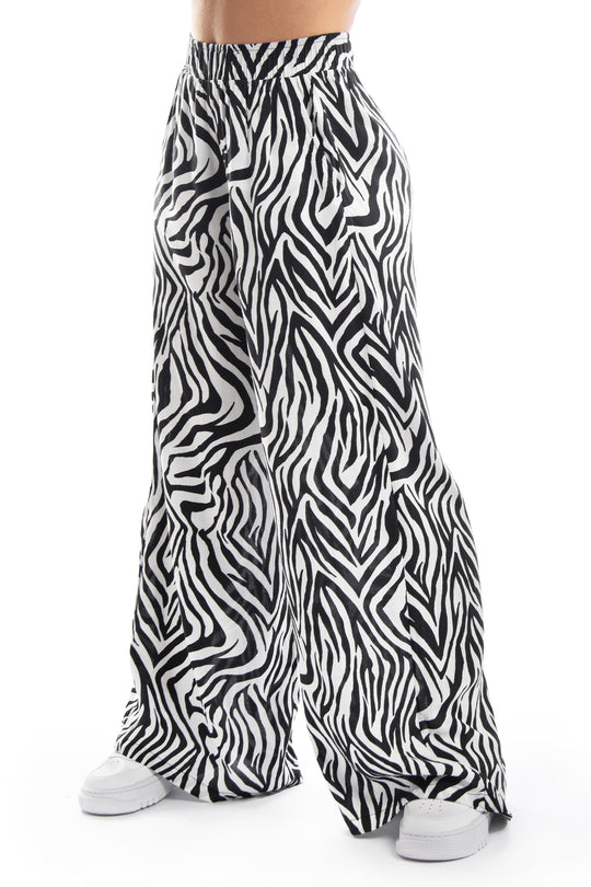 Pantalón Amplio Estampado cebra
